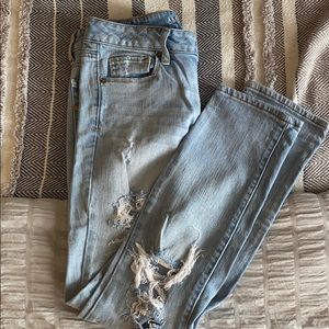 American Eagle Distressed Skinny Jeans Size 4S